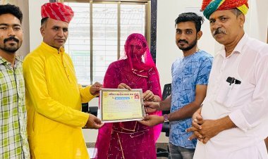 अखिल भारतीय मानव सेवा मोर्चा संगठन द्वारा कई लोगों को सेवा योद्धा सम्मान पत्र देकर सम्मानित