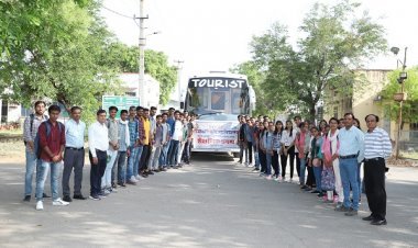 कृषि स्नातक विद्यार्थियों का शैक्षणिक भ्रमण दल रवाना