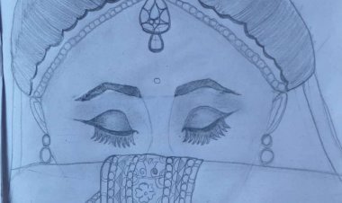 मरुधर पब्लिक स्कूल की छात्रा का चित्रकारी में शानदार हुनर