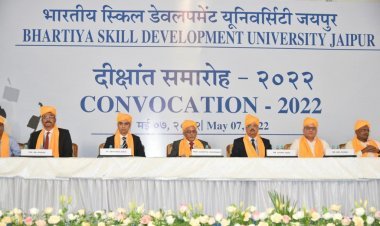 भारतीय स्किल डेवलपमेंट यूनिवर्सिटी ने अपने पहले दीक्षांत समारोह में  236 विधार्थियों को कौशल शिक्षा  में डिग्रियां  प्रदान की