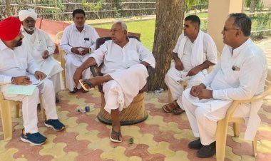 कांग्रेस संगठन चुनाव को लेकर शिव व रामसर ब्लॉक की बैठक आयोजित