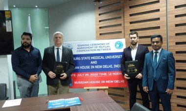 रूस की ऑरेनबर्ग स्टेट मेडिकल यूनिवर्सिटी ने नई दिल्ली में रशियन हाउस के साथ सहयोग के समझौते पर हस्ताक्षर किया
