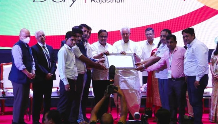 प्रदेश स्तरीय समारोह में जालोर जिला सम्मानित