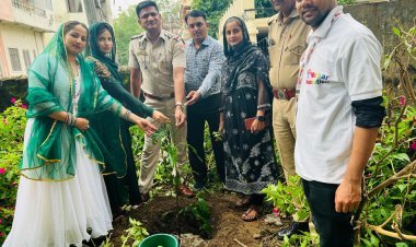 मैहर फाउंडेशन ने पेड़ लगाकर 'सेव ट्री सेव अर्थ' का दिया संदेश 