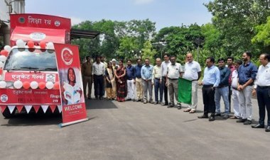 समुदाय को बालिका शिक्षा के प्रति जागरूक करने के लिए एजुकेट गर्ल्स संस्था ने रवाना किया शिक्षा रथ