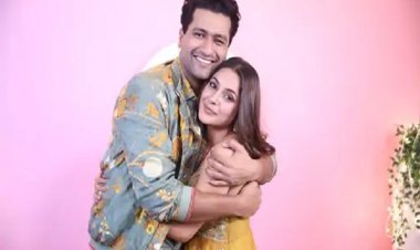 विक्की कौशल के साथ रोमांटिक लुक में दिखीं शहनाज गिल