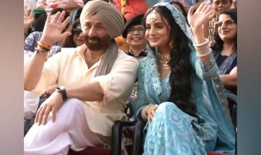 सनी देओल और अमीषा पटेल की अटारी-वाघा सीमा यात्रा ने 'गदर 2' के लिए उत्साह बढ़ाया