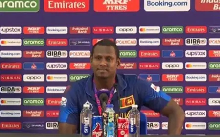 एंजेलो मैथ्यूज का दावा- वह दो मिनट के भीतर क्रीज पर आ गए थे, उनके पास वीडियो सबूत