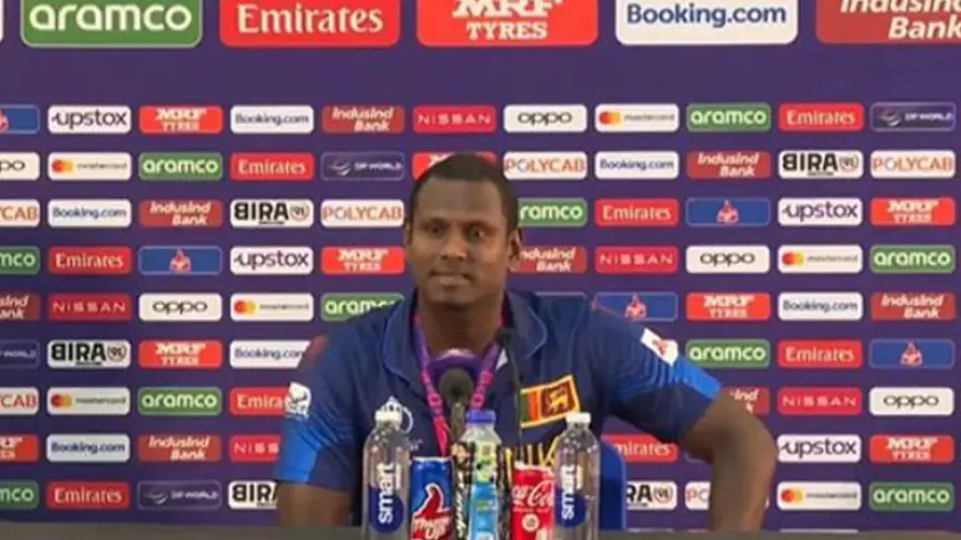 एंजेलो मैथ्यूज का दावा- वह दो मिनट के भीतर क्रीज पर आ गए थे, उनके पास वीडियो सबूत