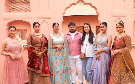 जयपुर में 'नूर' फोटोशूट में दिखा रिच क्लास हैवी जूलरी और डिज़ाइनर आउटफिट्स का मिक्स कॉम्बिनेशन