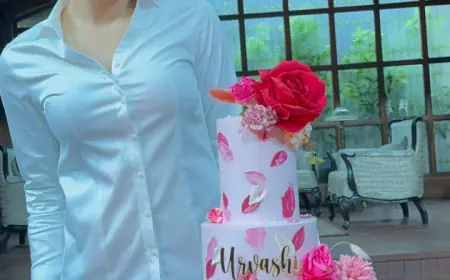 उर्वशी रौतेला ने 'एनबीके109' के सेट पर काटा 25 लाख का शाही केक