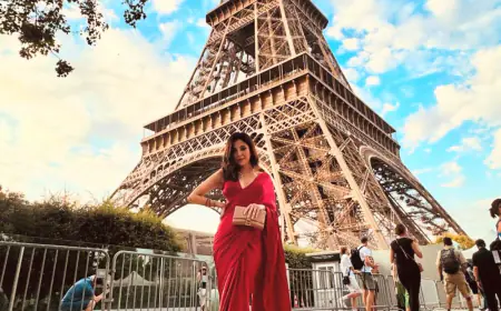 अभिनेत्री बरखा सिंह ने पेरिस ओलंपिक में खूबसूरत भारतीय साड़ी पहनकर सबको किया हैरान