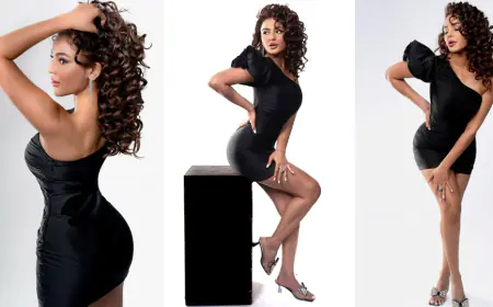 सीरत कपूर का ऑफ-शोल्डर ब्लैक ड्रेस लुक सोशल मीडिया पर छाया