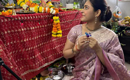 मधुरिमा तुली ने 6 साल बाद अपने घर पर मनाई गणेश चतुर्थी