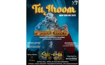 श्रीगंगानगर में 2025 का स्वागत करें 'तू झूम' के साथ – शहर का अब तक का सबसे बड़ा जश्न