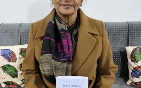 डॉ. रेखा चतुर्वेदी ने प्रवासी भारतीय दिवस पर अपनी पुस्तक 'फिजी में भारतीयों का इतिहास तथा उनका जीवन (1879 - 1947)' का विमोचन किया