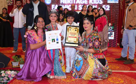 मिस कैटेगरी में अहाना और मिस्टर में रुद्र ने जीता हेरिटेज किड्स फैशन शो सीजन 2 का विनिंग टाइटल