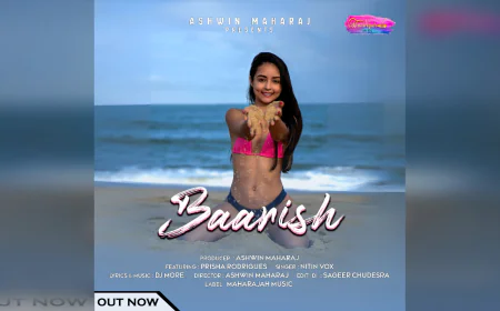 अश्विन महाराज का नया रोमांटिक वीडियो 'बारिश' रिलीज़, प्रिशा रोड्रिग्स ने जीता दिल